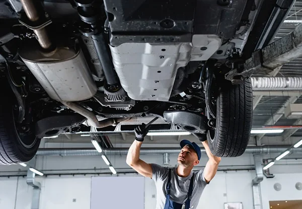 Queens Auto mechanic at work