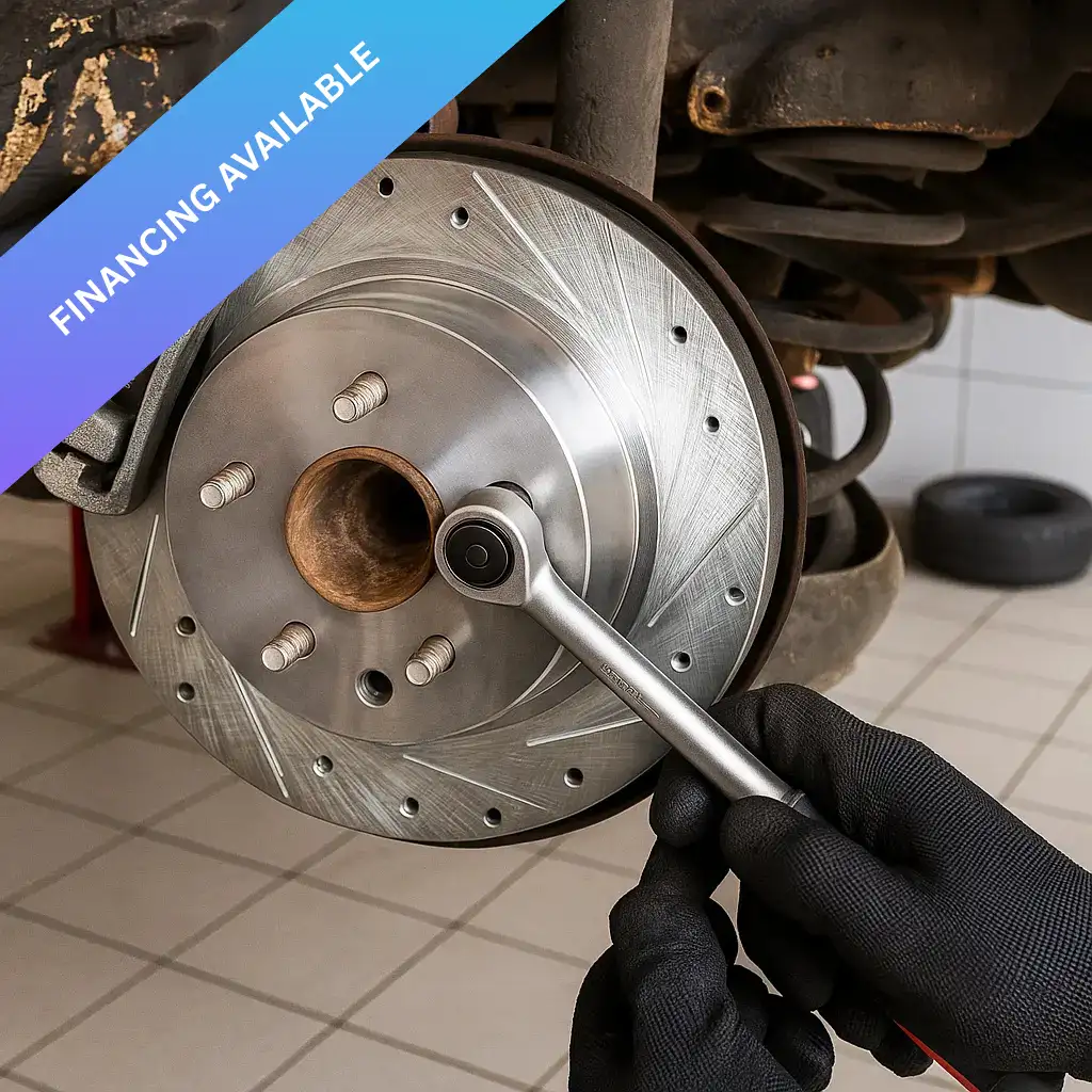 Brake repair service at Queens Auto, Elgin